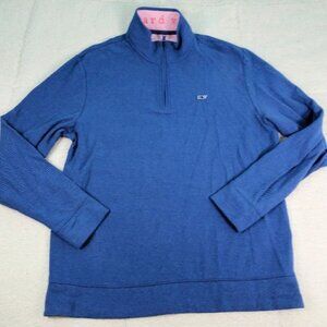 Vineyard Vines Blue Quarter Zip Jacket Large EUC
